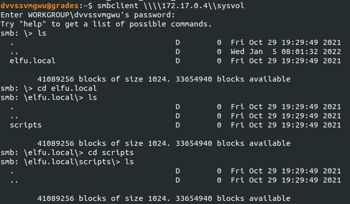 Access to sysvol