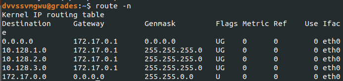 route output